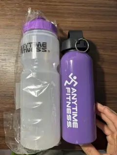 ANYTIME FITNESS ステンレスボトル 青 - メルカリ