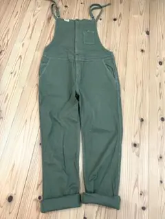 ジョンブル オリーブグリーン サロペット コットン