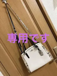 ⭐️専用です！【COACH】ホワイト×パイソン☆ショルダー2wayバック⭐️