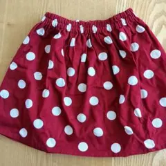 ハンドメイド　ミニーちゃん風スカート 120