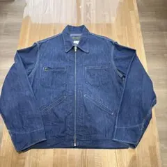 70s オシュコシュ　デニムジャケット 濃紺 LEE 91B カバーオールのサムネイル