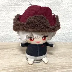 ぬい服　フライトキャップ　にじぱぺ用　10cm 赤