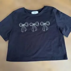 エーランド　リボン　Tシャツ　ブラックのサムネイル