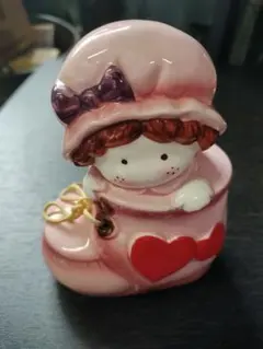 レトロ 陶器製 貯金箱 女の子 花束 - メルカリ