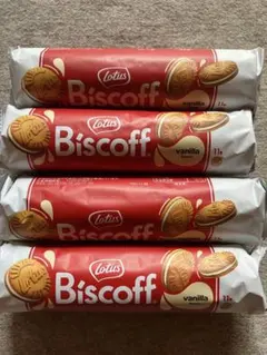 Lotus Biscoff 로터스 비스코프 샌드 바닐라 4개 세트 번역 있음