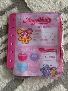 エンジェルブルー プロフィール帳風ポーチ　ガチャガチャ