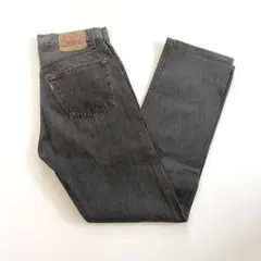 90s USA製 levi's 501 ブラックデニム w31 先染め