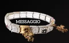 MESSAGGIO メッサジオ バングル ブレスレット シルバー ストーンパーツ MESSAGGIO メッサジオ バングル ブレスレット シルバー ストーンパーツ