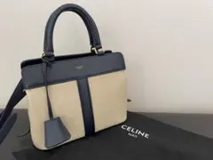 値下げ中⭐︎CELINE ベージュ ネイビー ハンドバッグ