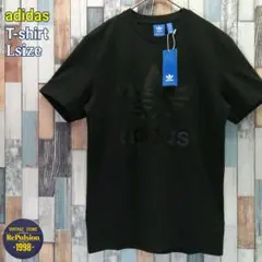 adidas　アディダス　Tシャツ　トレフォイル　オールブラック