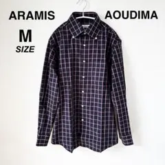 アラミス AOUDIMA 長袖 シャツ チェック M 日本製 ウインドウペンのサムネイル