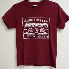 LAUNDRY 038 & CO. Tシャツ バーガンディ SS