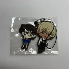 名探偵コナン 安室透 江戸川コナン ラバーキーホルダー ストラップ