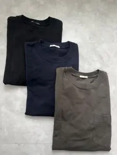 GU 長袖カットソー 3色セット