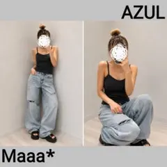 ヘビロテ決定♡　アズール　パット付き　リブキャミ　激かわ♡のサムネイル