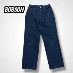 BOBSON JEANS デニムパンツ ジーンズ ストレート ブラック 黒 L