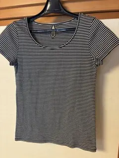 ノーリーズ　ボーダー　ストライプ 半袖Tシャツ 黒白のサムネイル