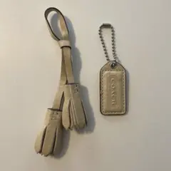 ☆coach☆バッグチャーム　2点まとめて☆キーホルダー　タッセル