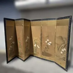 昭和レトロ★木彫り　衝立「鷲 」和風　間仕切り　大型120cm 弘益 和風衝立 幅120cm 高さ101cm 桐製 天然木 （ 衝立 パーテーション