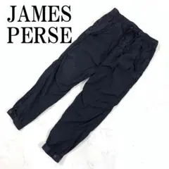LA8205 ジェームスパース カーゴパンツ 黒 コットン ポリウレタン 0