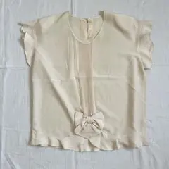 INGEBORG インゲルボルグ フリルブラウス 生成り ピンクハウス