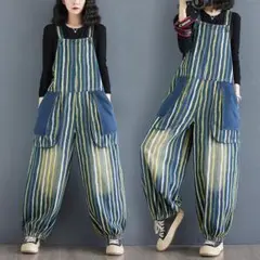 【ラス１】大きいサイズ サロペット　デニム　レディース 春夏　 新品 パンツ