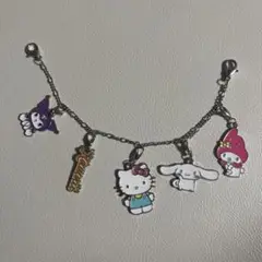 サンリオ　キティ　マイメロ　シナモン バックチャーム　メタルチャーム　レア