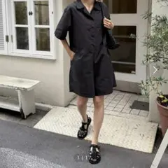 El mar 半袖ミニジャンプスーツ