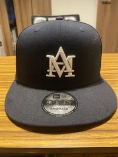 希少　アトモス×ニューエラ　限定コラボ　キャップ CAP AMロゴ　ネイビー