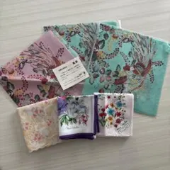 花柄ハンカチ2枚