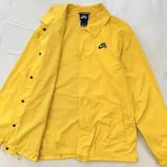 NIKE ナイキ コーチジャケット ナイロン ジャケット イエロー M