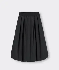 GU バブルヘムミディアムスカート　ブラック