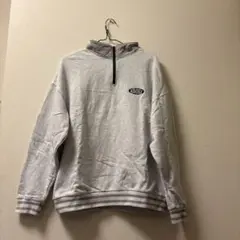 BEAMS HEART ハーフジップ スウェット グレー S