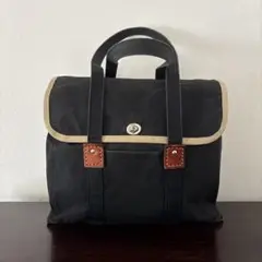 希少 一澤帆布 黒 トートバッグ バンドバッグ キャンバス