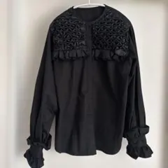 ロージーモンスター ミニフリル ブラック カットソー rosymonster