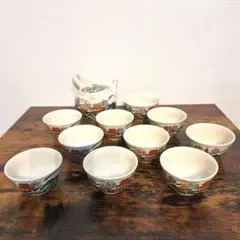 九谷焼 清峰 急須 湯呑み セット