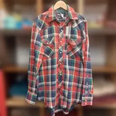 ラングラー USA製 15.1/2 サイズM ウエスタンシャツ チェック