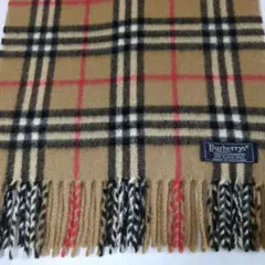 美品　BURBERRYS スコットランド製 カシミア100% マフラー