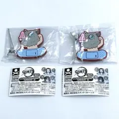 鬼滅の刃　キャラばんちょうこうヘアクリップ　弐　ガチャガチャ　嘴平 伊之助　2点