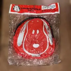 保管品！レトロ スヌーピー 巾着 レッド
