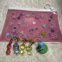 ピクミン ストラップ付きフィギュア 、入れ物6個セット