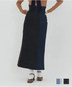 tina:jojun バイカラーマーメードデニムスカート
