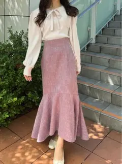 【超美品】ツイードマーメイドスカート[gc158]