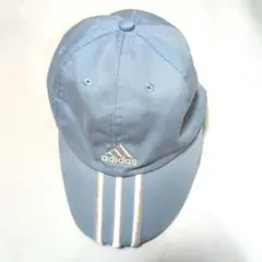 adidas 水色 キャップ 3本ライン