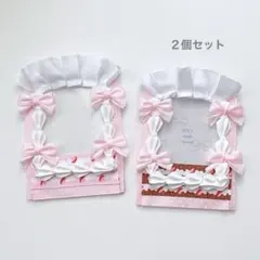 トレカケース　ホイップデコ　B8 硬化ケース　ケーキ　ピンク　メイド