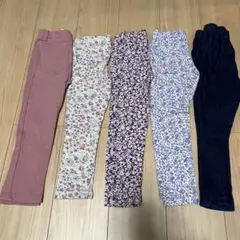 キッズ 長ズボン レギンス セット 5点 女の子