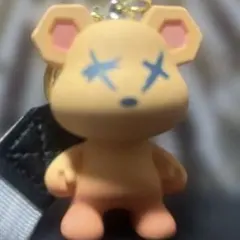 オレンジのクマ　キーホルダー/