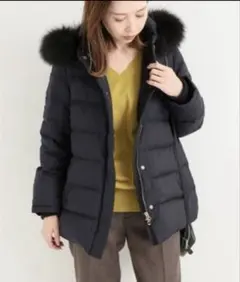 美品＊IENA イエナ フレンチダウンロングコート38 カーキ Mサイズ IENA フレンチダウン 美品＊IENA イエナフレンチダウンロングコート38