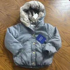 新品未使用 MPS フード付き中綿コート サイズ110 グレー