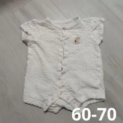 半袖 ロンパース カバーオール 60-70 女の子 ベビー服